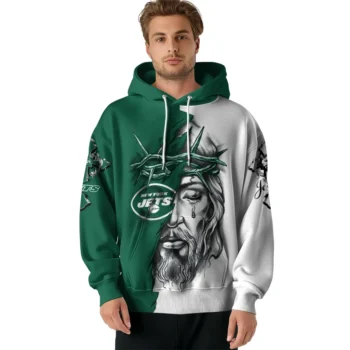 New York Jets Hoodie Personalized Jesus Tear Green Latest Model