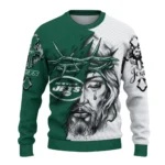 New York Jets Sweater Personalized Jesus Tear Green White Best Selling
