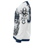 New York Yankees Sweater Customized Jesus Tear Navy White Best Selling