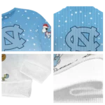 North Carolina Tar Heels Sweater Customized Winter Football Snoopy Blue White Best Selling