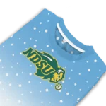 North Dakota State Bison Sweater Personalized Winter Football Snoopy Blue White Best Selling