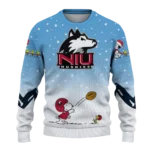 Northern Illinois Huskies Sweater Custom Winter Football Snoopy Blue White Best Selling