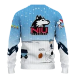 Northern Illinois Huskies Sweater Custom Winter Football Snoopy Blue White Best Selling
