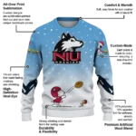 Northern Illinois Huskies Sweater Custom Winter Football Snoopy Blue White Best Selling