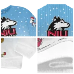 Northern Illinois Huskies Sweater Custom Winter Football Snoopy Blue White Best Selling