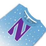 Northwestern Wildcats Sweater Customized Winter Football Snoopy Blue White Best Selling