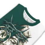 Oakland Athletics Sweater Personalized Jesus Tear Green White Best Selling