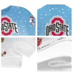 Ohio State Buckeyes Sweater Custom Winter Football Snoopy Blue White Best Selling