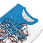 Oklahoma City Thunder Sweater Personalized Jesus Tear Blue White Best Selling