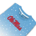 Ole Miss Rebels Sweater Custom Winter Football Snoopy Blue White Best Selling