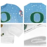 Oregon Ducks Sweater Custom Winter Football Snoopy Blue White Best Selling