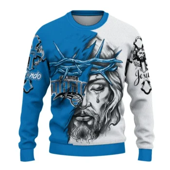 Orlando Magic Sweater Personalized Jesus Tear Blue White Best Selling