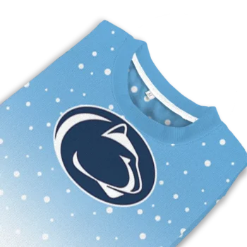 Penn State Nittany Lions Sweater Customized Winter Football Snoopy Blue White Top Rated