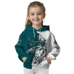 Philadelphia Eagles Hoodie Custom Jesus Tear Green Best Selling