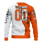 Philadelphia Flyers Sweater Customized Jesus Tear Orange White Best Selling
