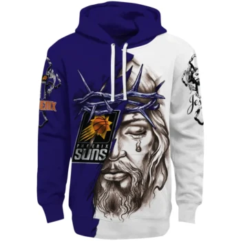 Phoenix Suns Hoodie Personalized Jesus Tear Purple Best Selling