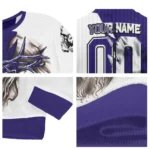 Phoenix Suns Sweater Personalized Jesus Tear Purple White Best Selling