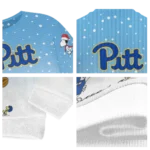 Pittsburgh Panthers Sweater Customized Winter Football Snoopy Blue White Best Selling