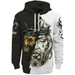 Pittsburgh Pirates Hoodie Customized Jesus Tear Black Best Selling
