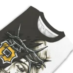 Pittsburgh Pirates Sweater Customized Jesus Tear Black White Best Selling