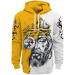 Pittsburgh Steelers Hoodie Customized Jesus Tear Gold Best Selling