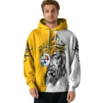 Pittsburgh Steelers Hoodie Customized Jesus Tear Gold Best Selling