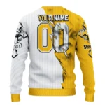 Pittsburgh Steelers Sweater Customized Jesus Tear Gold White Best Selling