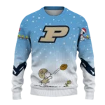Purdue Boilermakers Sweater Personalized Winter Football Snoopy Blue White Best Selling