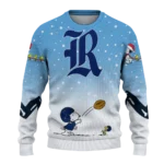Rice Owls Sweater Personalized Winter Football Snoopy Blue White Best Selling