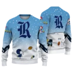 Rice Owls Sweater Personalized Winter Football Snoopy Blue White Best Selling
