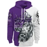 Sacramento Kings Hoodie Custom Jesus Tear Purple Best Selling