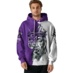 Sacramento Kings Hoodie Custom Jesus Tear Purple Best Selling
