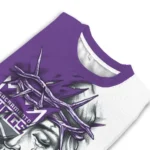 Sacramento Kings Sweater Custom Jesus Tear Purple White Best Selling