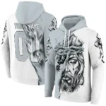 San Antonio Spurs Hoodie Customized Jesus Tear Silver Best Selling