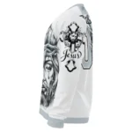 San Antonio Spurs Sweater Customized Jesus Tear Silver White Best Selling