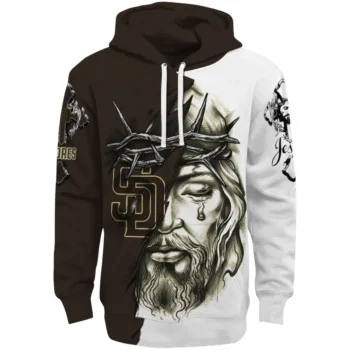San Diego Padres Hoodie Personalized Jesus Tear Brown Best Selling