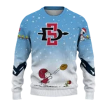 San Diego State Aztecs Sweater Custom Winter Football Snoopy Blue White Best Selling