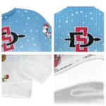 San Diego State Aztecs Sweater Custom Winter Football Snoopy Blue White Best Selling
