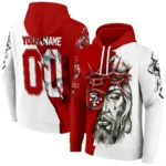 San Francisco 49ers Hoodie Personalized Jesus Tear Red Best Selling