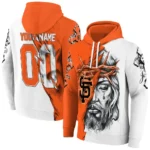 San Francisco Giants Hoodie Custom Jesus Tear Orange Best Selling
