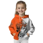 San Francisco Giants Hoodie Custom Jesus Tear Orange Best Selling