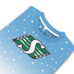 Saskatchewan Roughriders Sweater Customized Winter Football Snoopy Blue White Best Selling