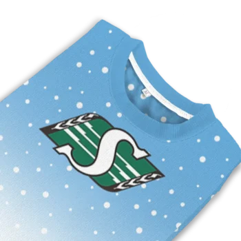 Saskatchewan Roughriders Sweater Customized Winter Football Snoopy Blue White Top Rated