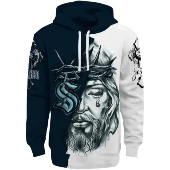 Seattle Kraken Hoodie Customized Jesus Tear Blue Best Selling