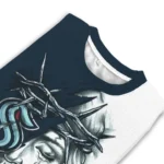 Seattle Kraken Sweater Customized Jesus Tear Blue White Best Selling