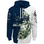 Seattle Seahawks Hoodie Custom Jesus Tear Blue Best Selling