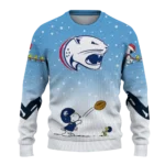 South Alabama Jaguars Sweater Customized Winter Football Snoopy Blue White Best Selling