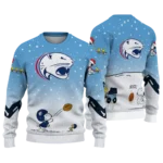 South Alabama Jaguars Sweater Customized Winter Football Snoopy Blue White Best Selling