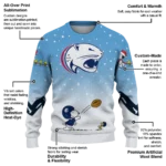 South Alabama Jaguars Sweater Customized Winter Football Snoopy Blue White Best Selling