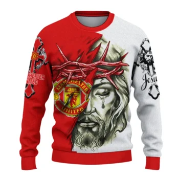 Sunderland Sweater Custom Jesus Tear Red White Best Selling